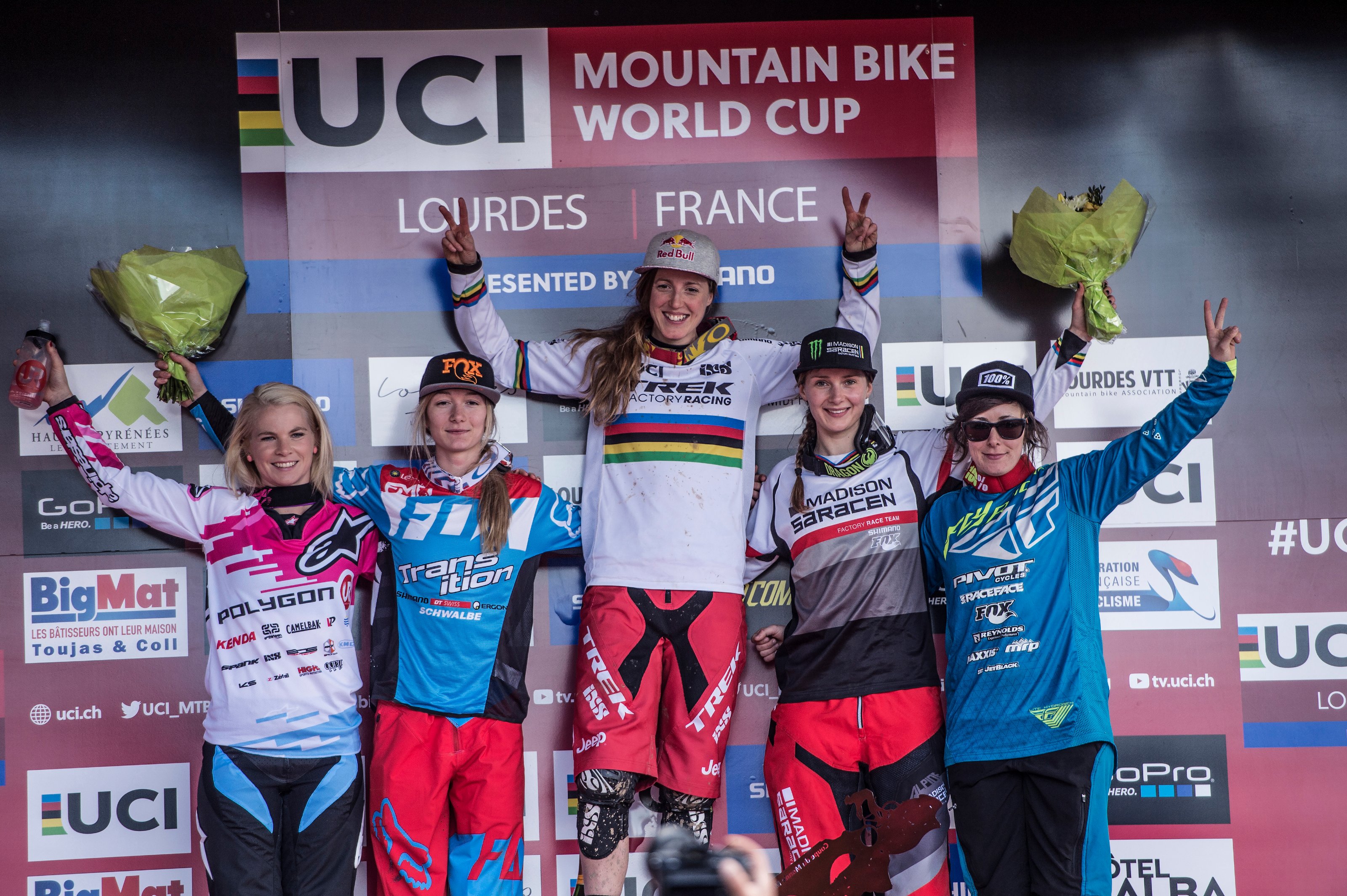 Le podium des filles