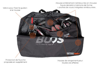 Housse vélo entièrement rembourrée RMTBag Travel Plus de Buds-Sports